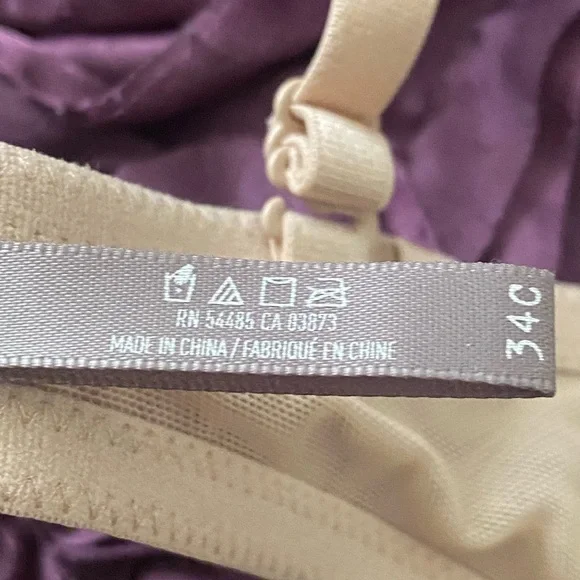 Aerie limited edition rhinestone push up bra beige nude 34C - Picture 12 of 16